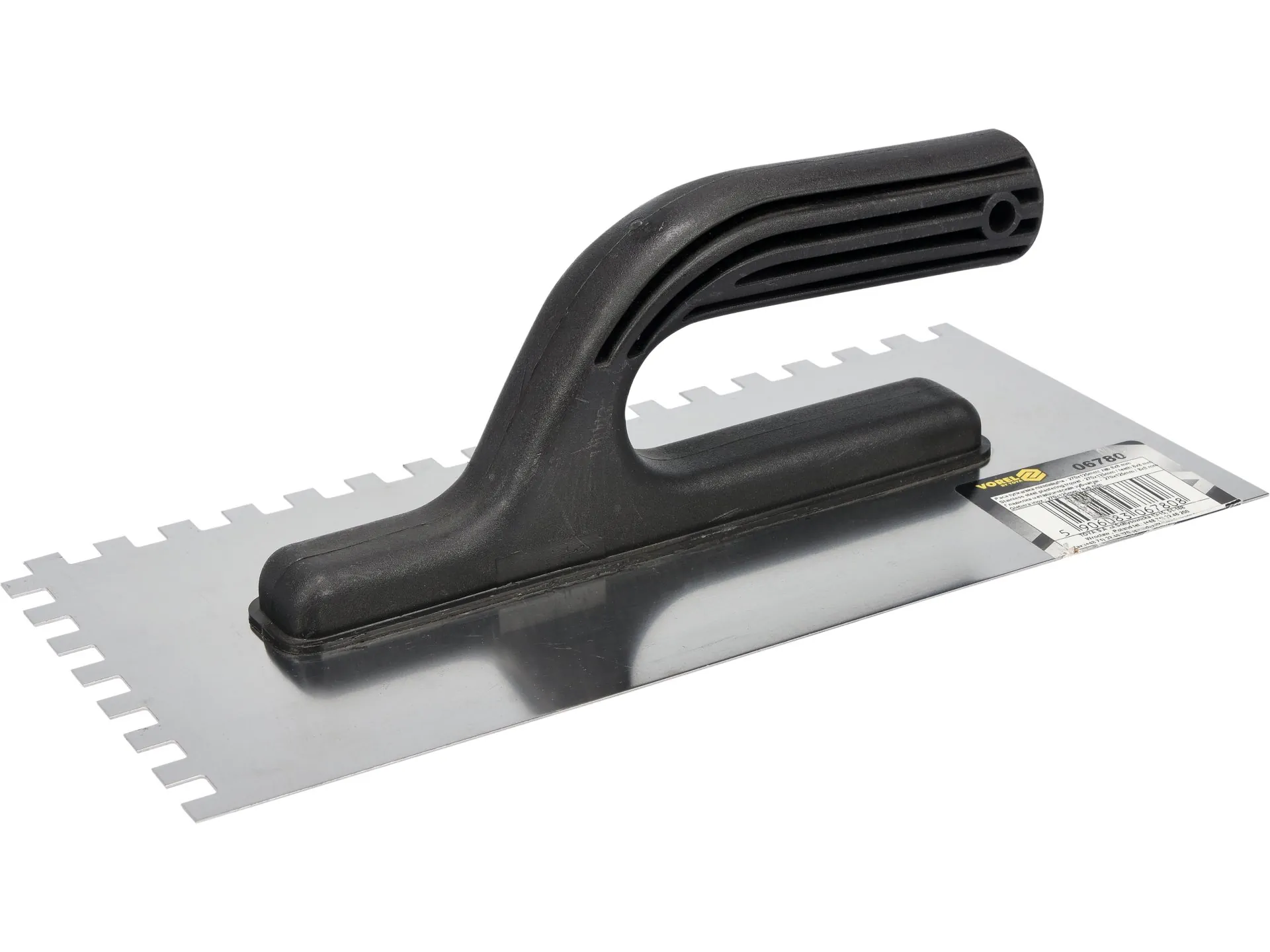 Notched stainless steel trowel 2