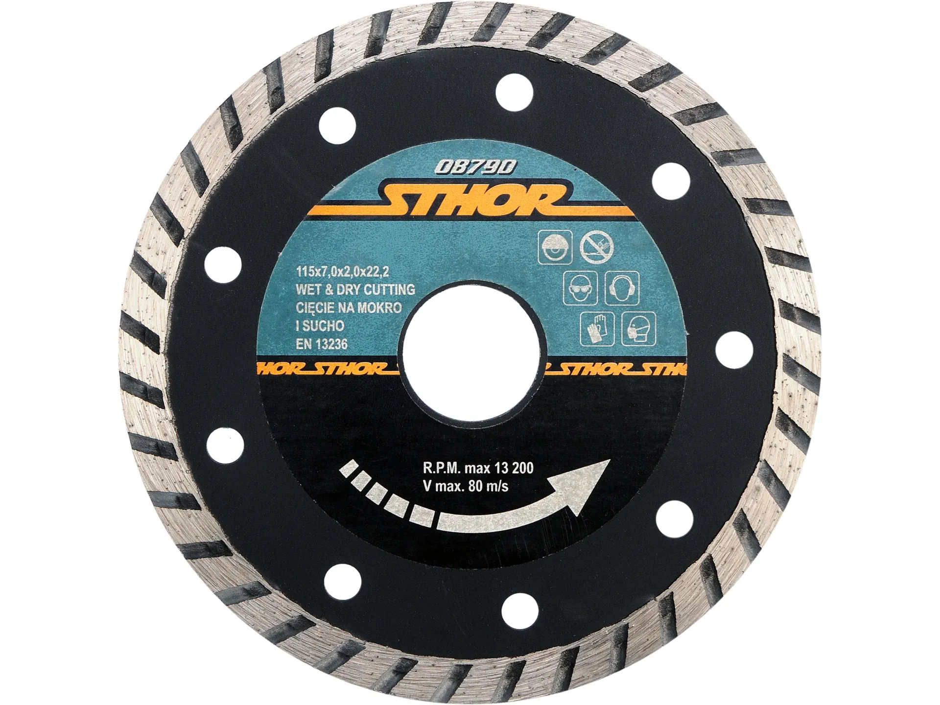 Turbo diamond cutting blade 115 mm