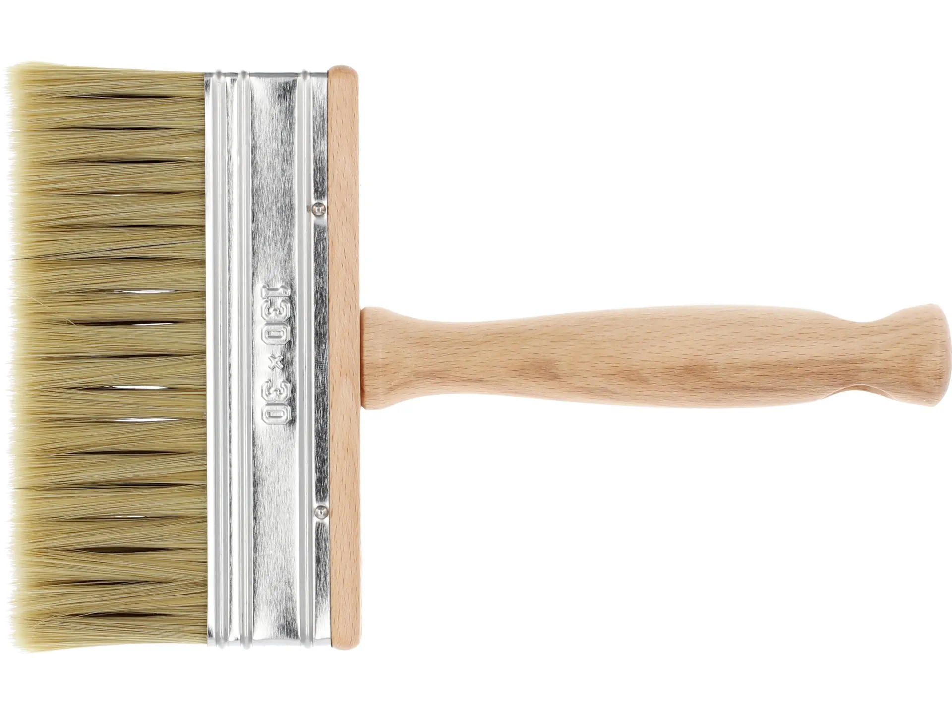 Wide brush with wooden handle 130 mm
