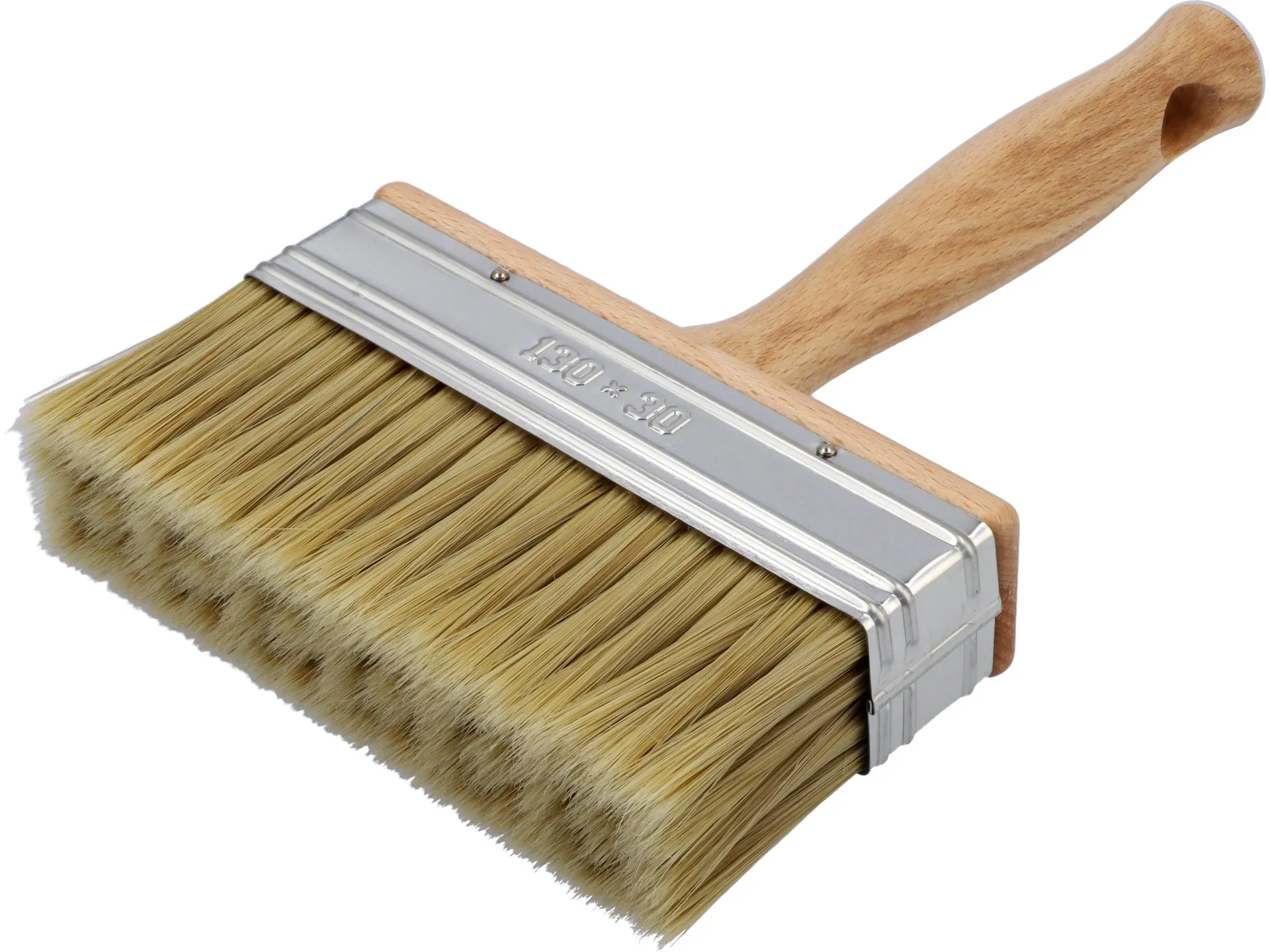 Wide brush with wooden handle 130 mm 2