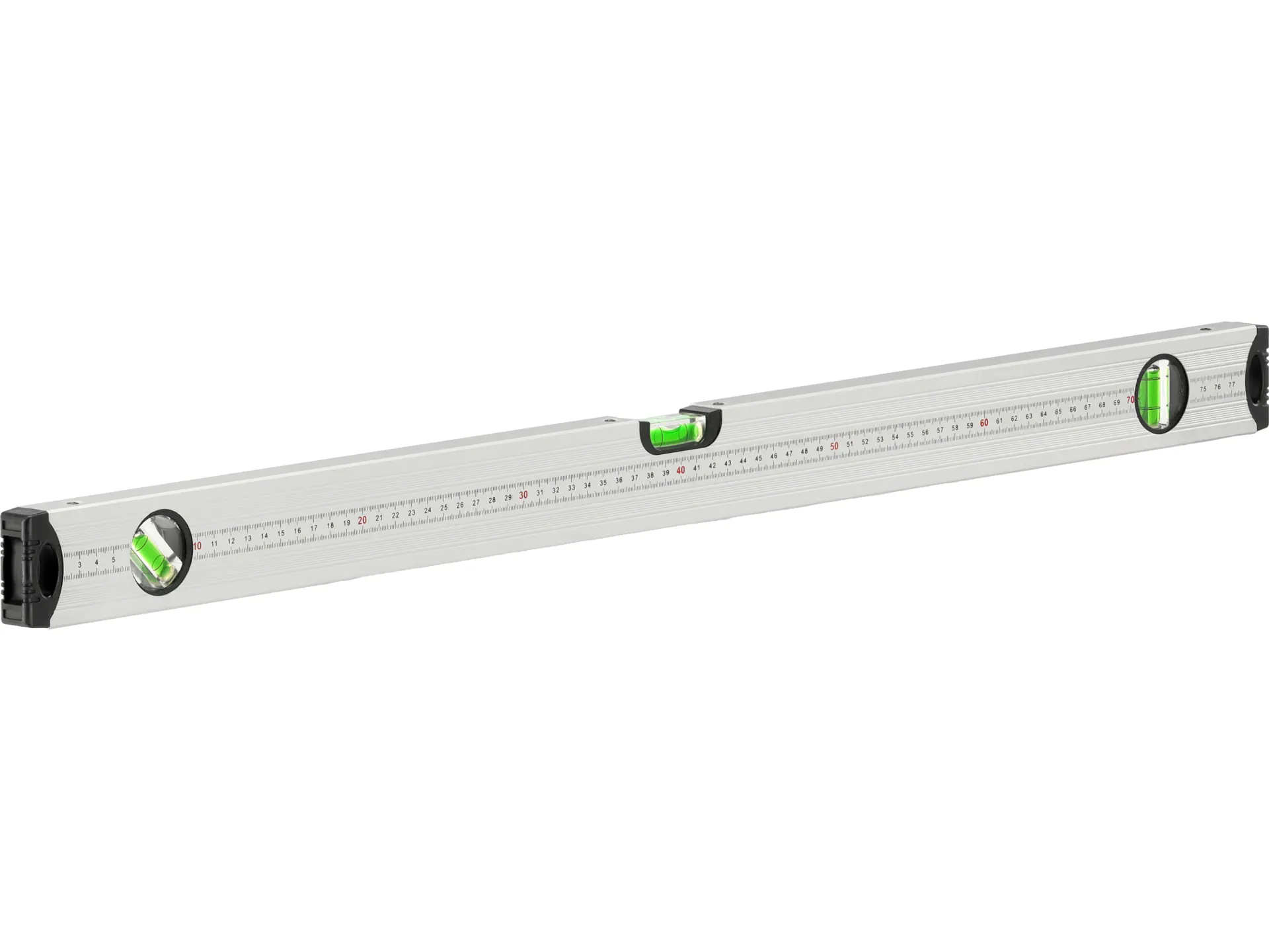 Aluminum spirit level with 3 vials 800 mm 6