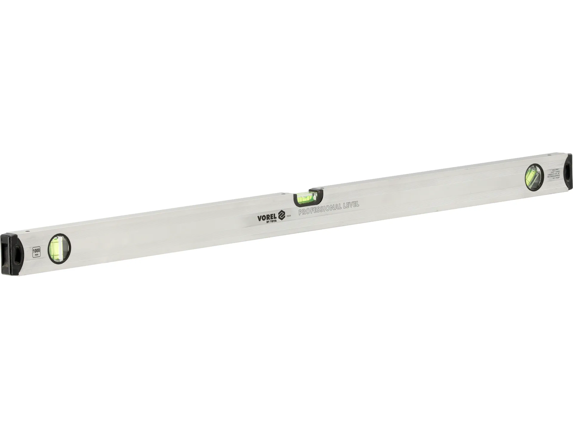 Aluminum spirit level with 3 vials 1000 mm 5