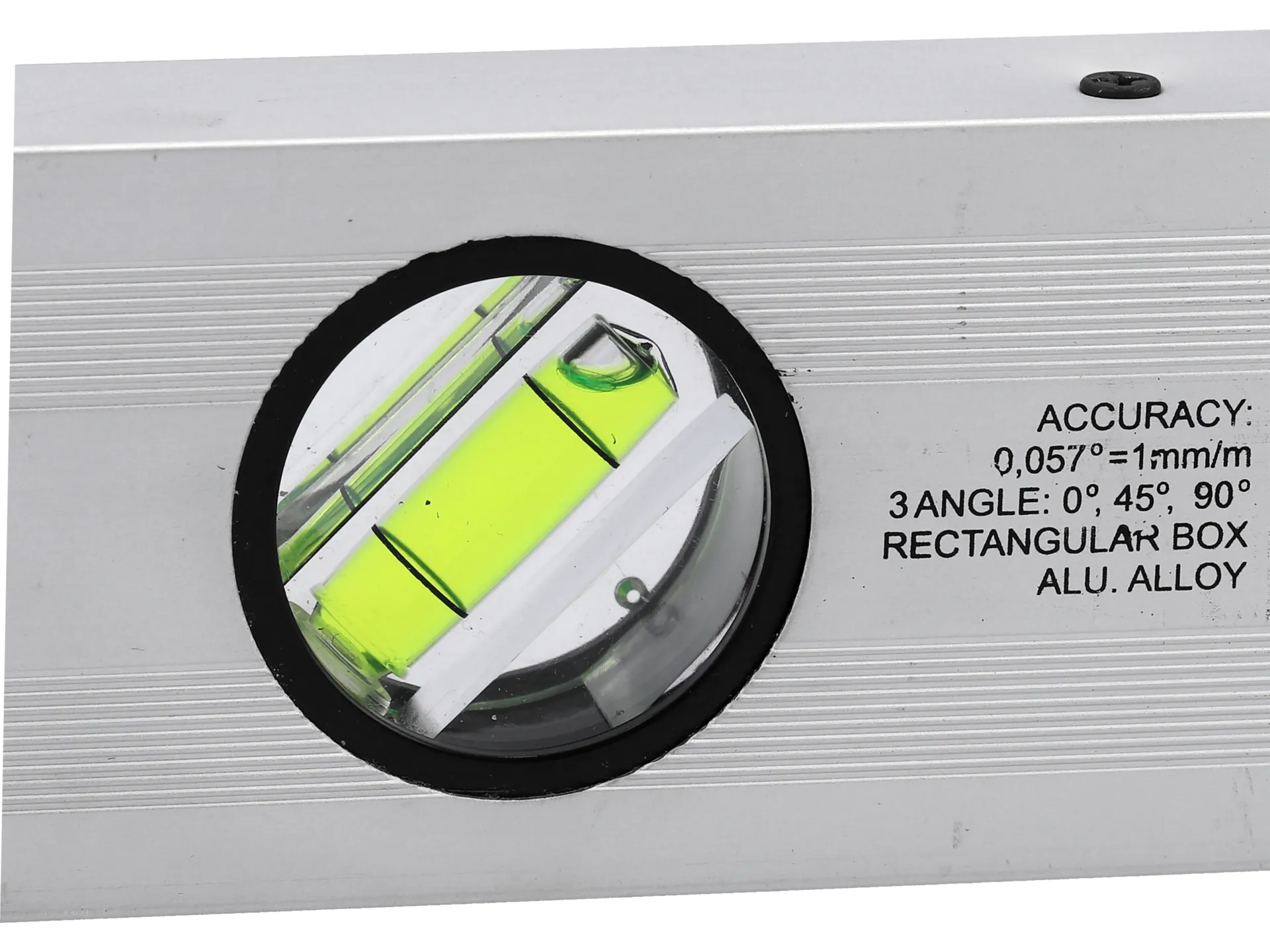 Aluminum spirit level with 3 vials 2000 mm 4
