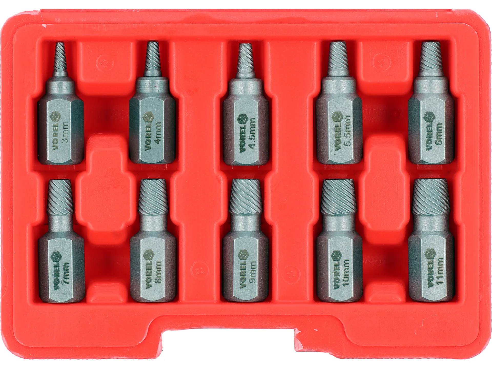 Damaged screw extractor set 10 pcs