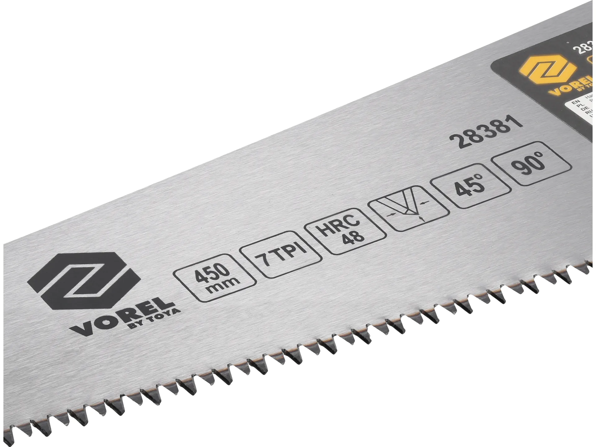 Hand saw for wood with triple-ground teeth 450 mm 3