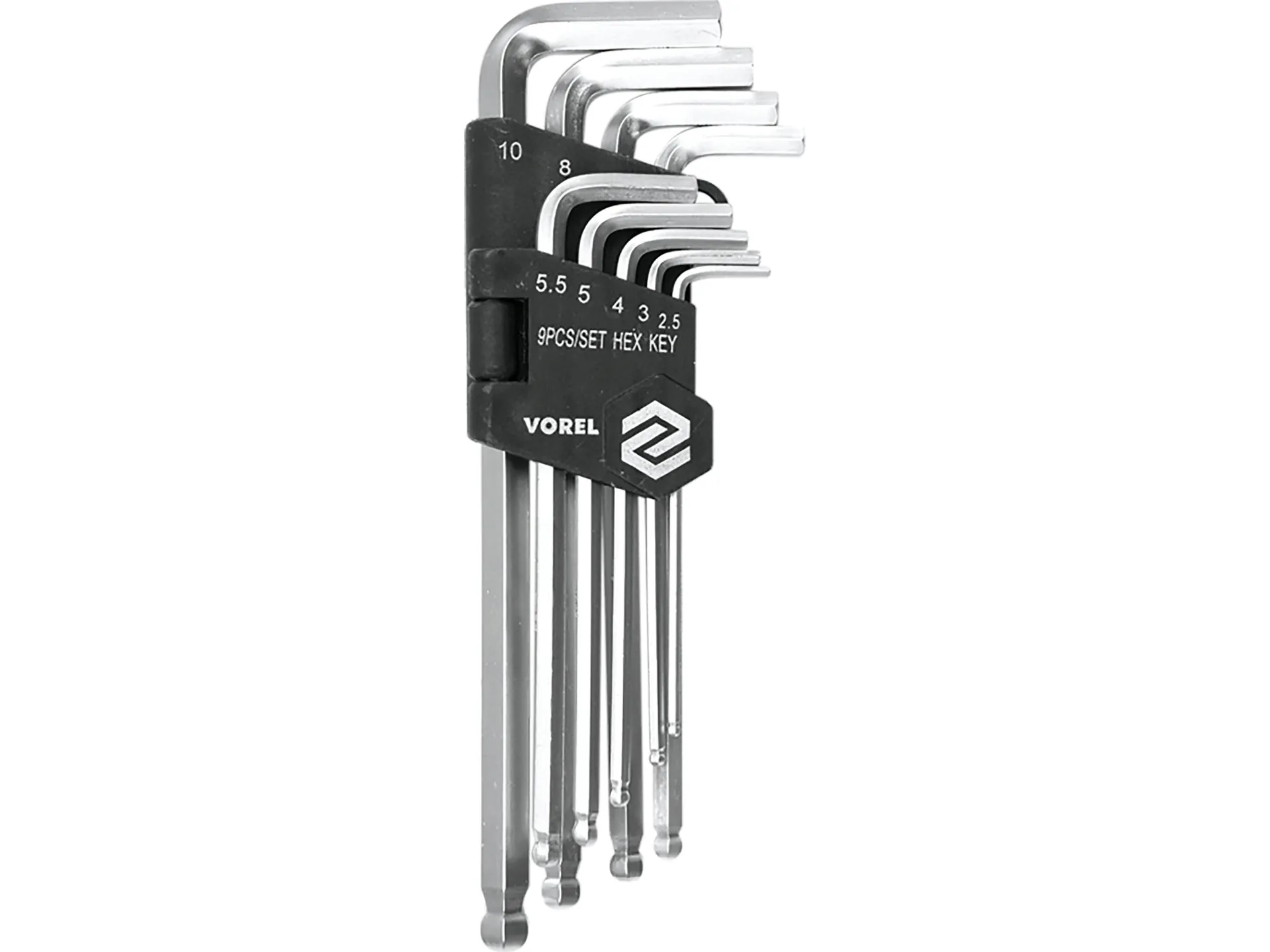 Hex key set 2.5–10 mm