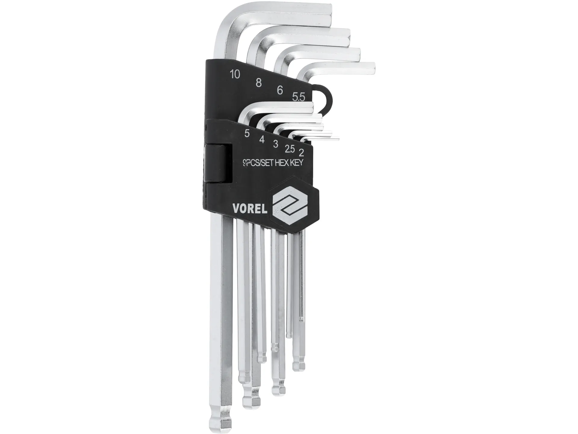 Hex key set 2.0–10 mm