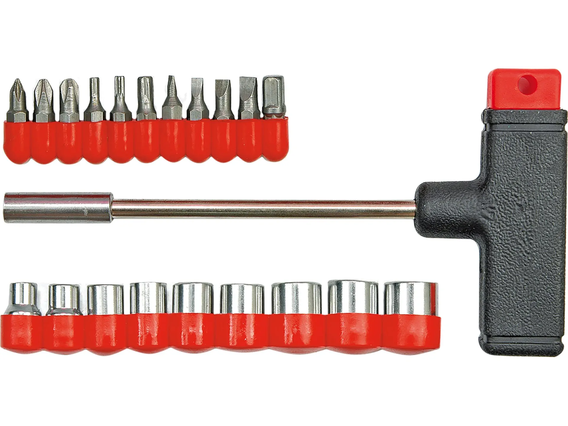 T-handle screwdriver with bits