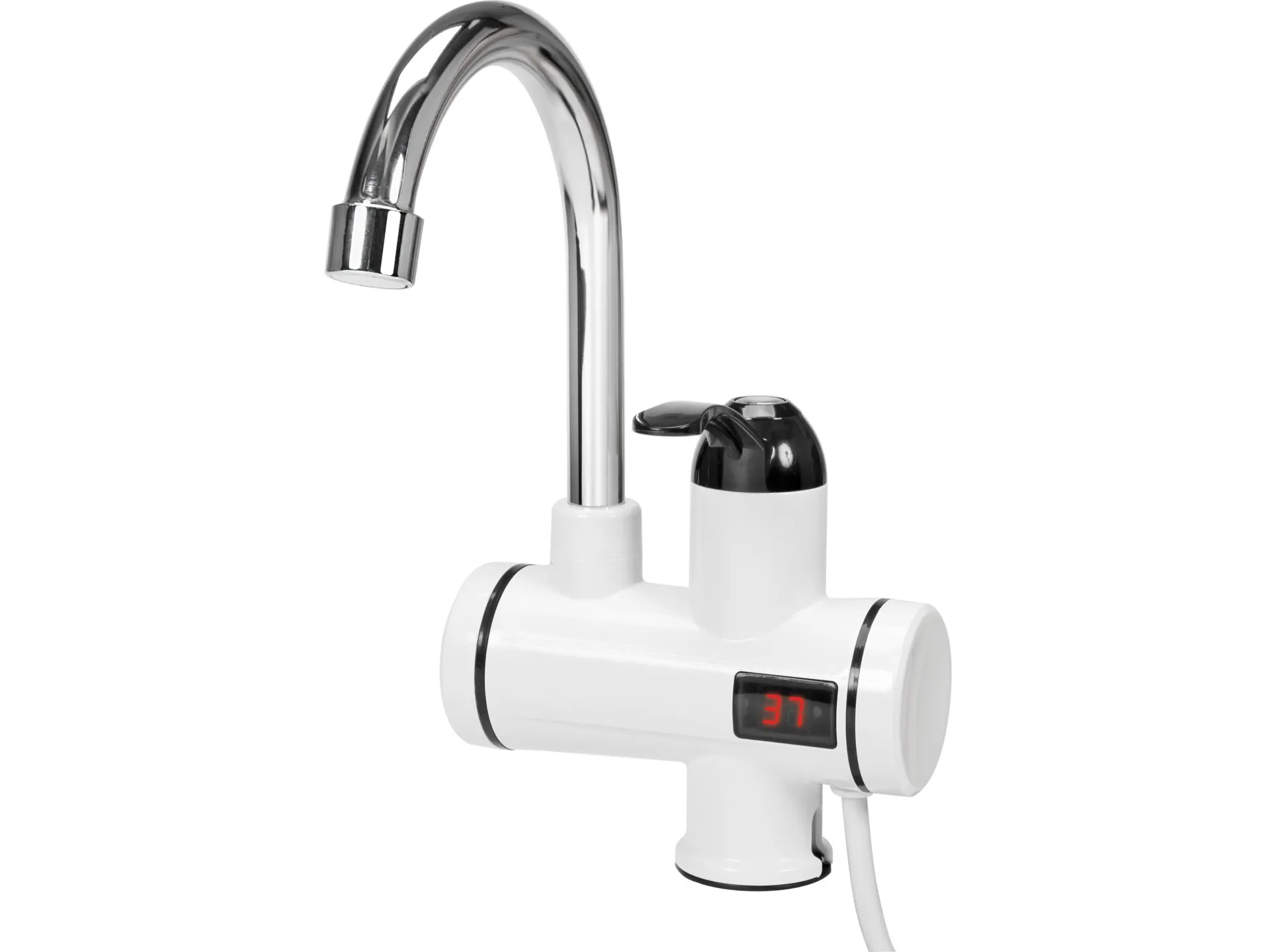Sink faucet with water heater