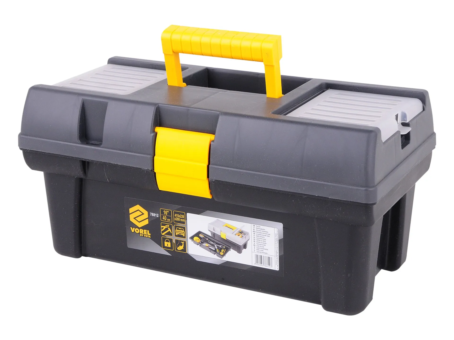Plastic toolbox 16"