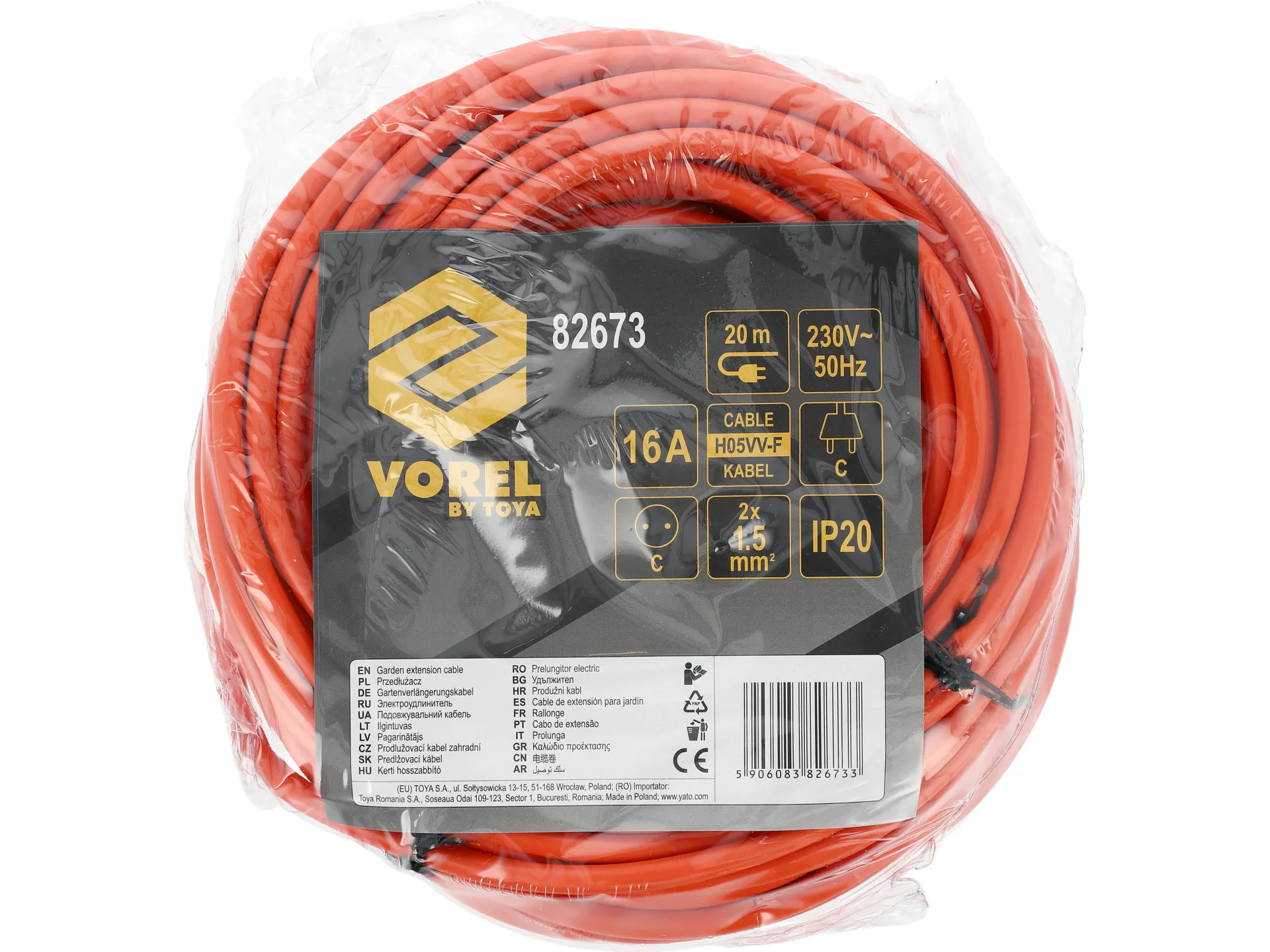 Garden extension cord 20 m 4
