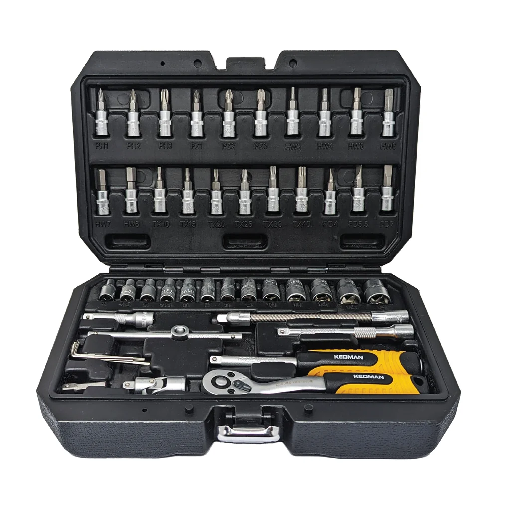 Socket set 46 pcs 1/4
