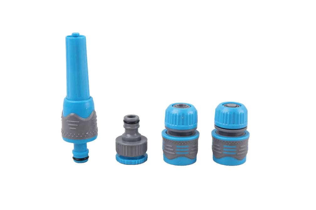 Flat spray nozzle set with accessories