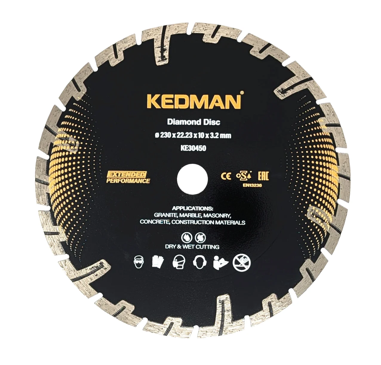 Universal disc 230x22.23x10mmx3.2mm