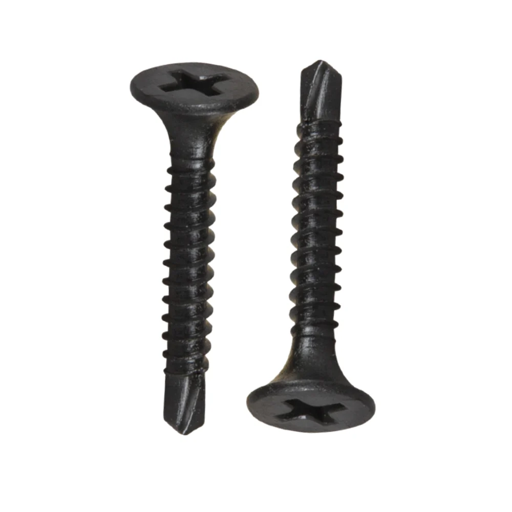Drywall screw with drill point