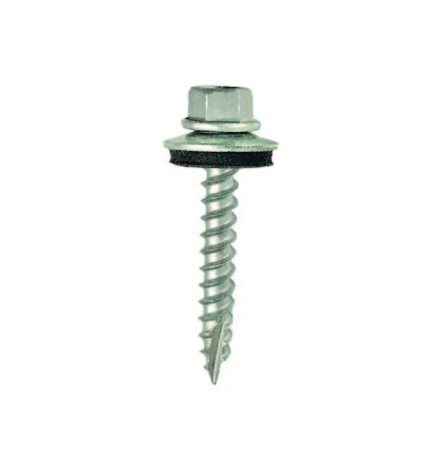 Sheet metal screw with washer