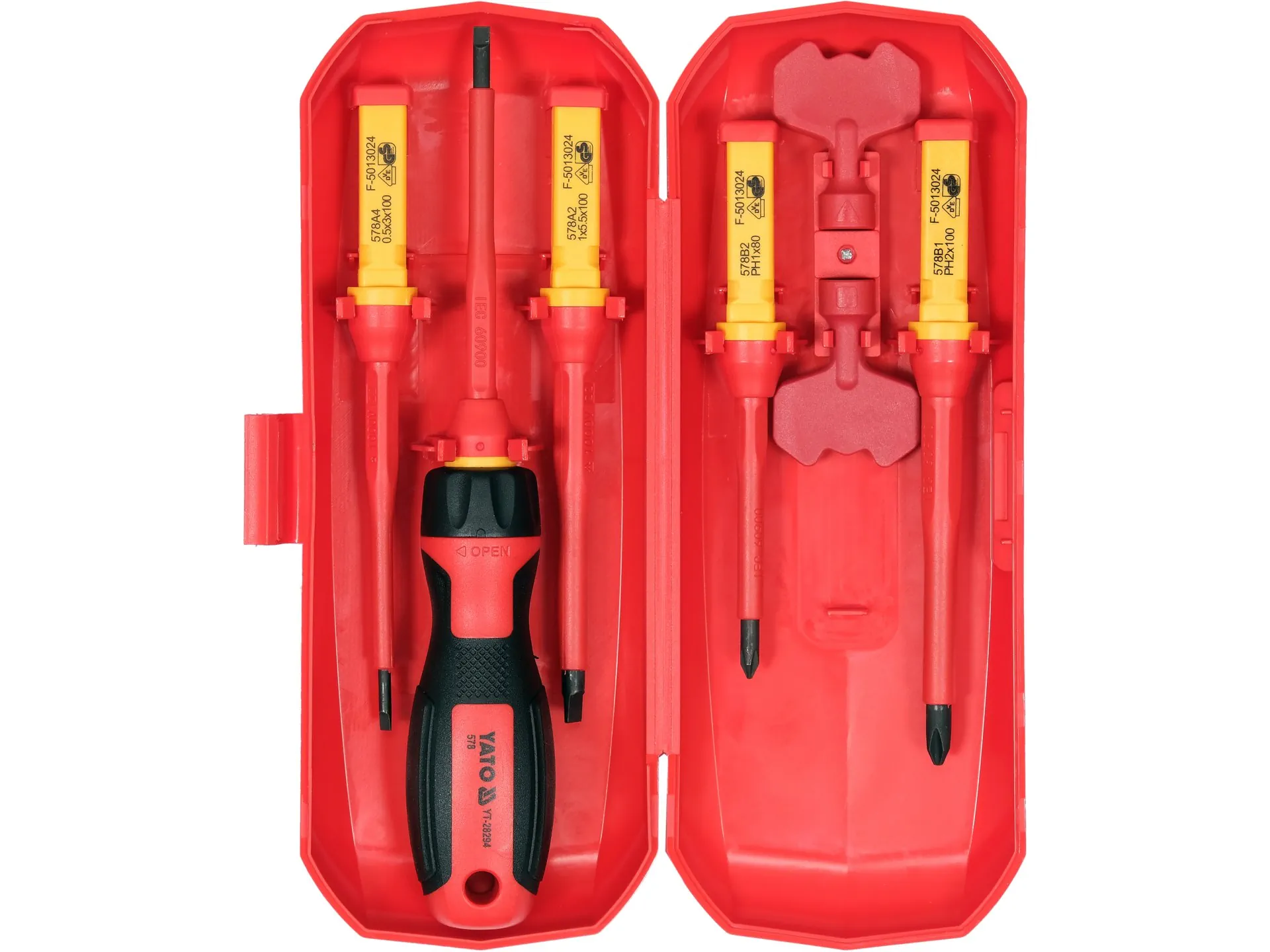 Electrician's screwdriver set 8 pcs