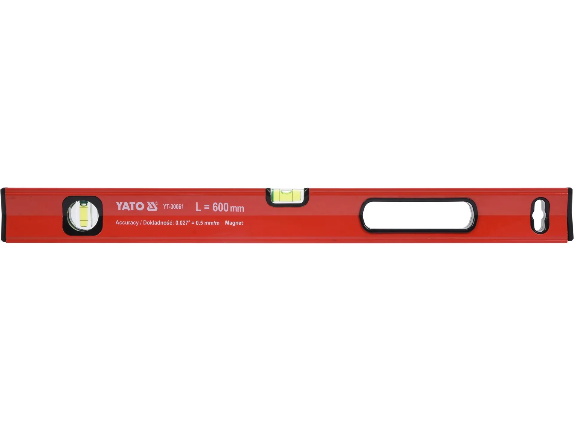 Magnetic spirit level 600 mm