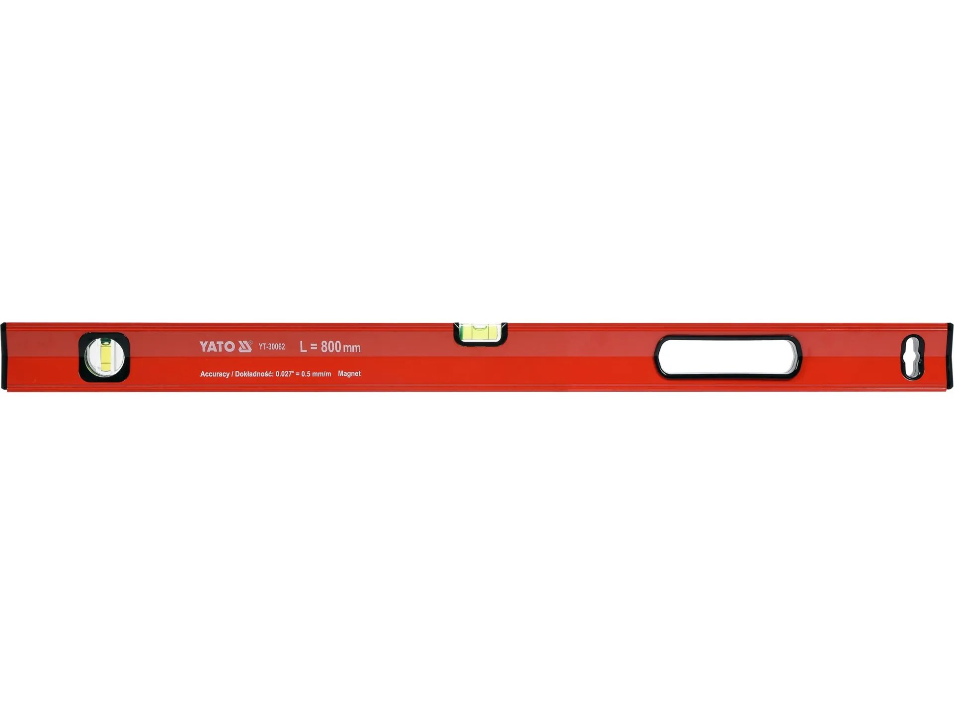 Magnetic spirit level 800 mm