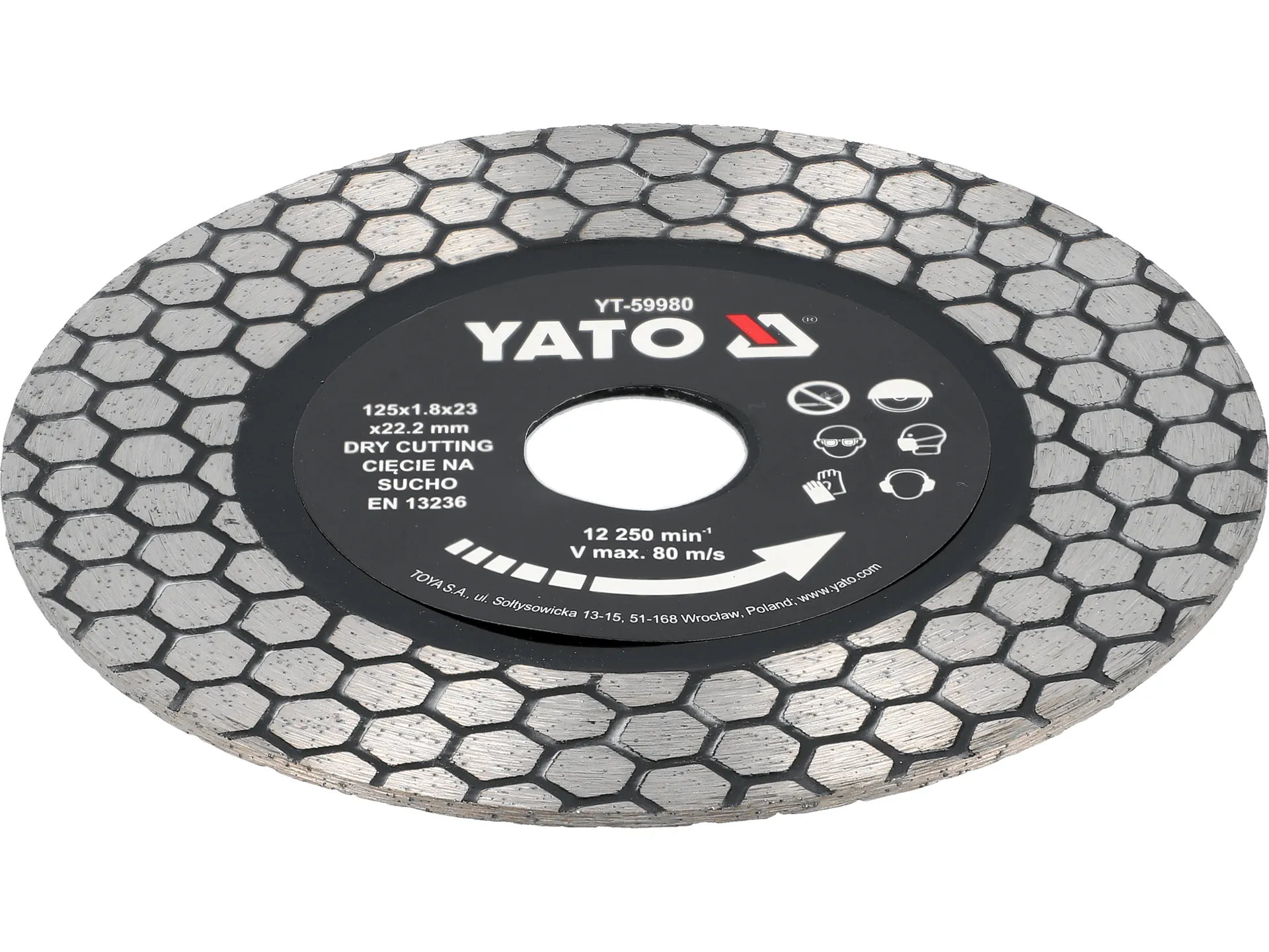 Diamond cutting disc for hard tiles and granite 125 mm 3