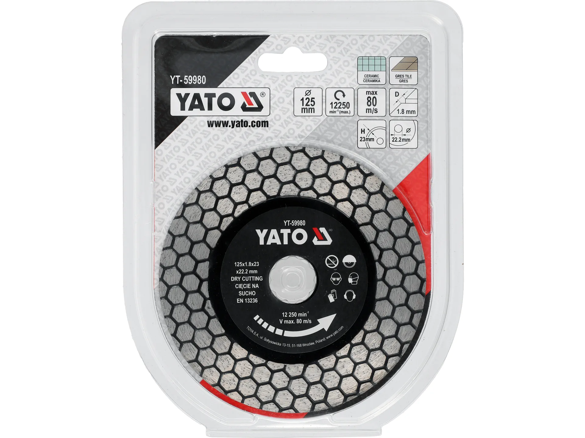 Diamond cutting disc for hard tiles and granite 125 mm 4