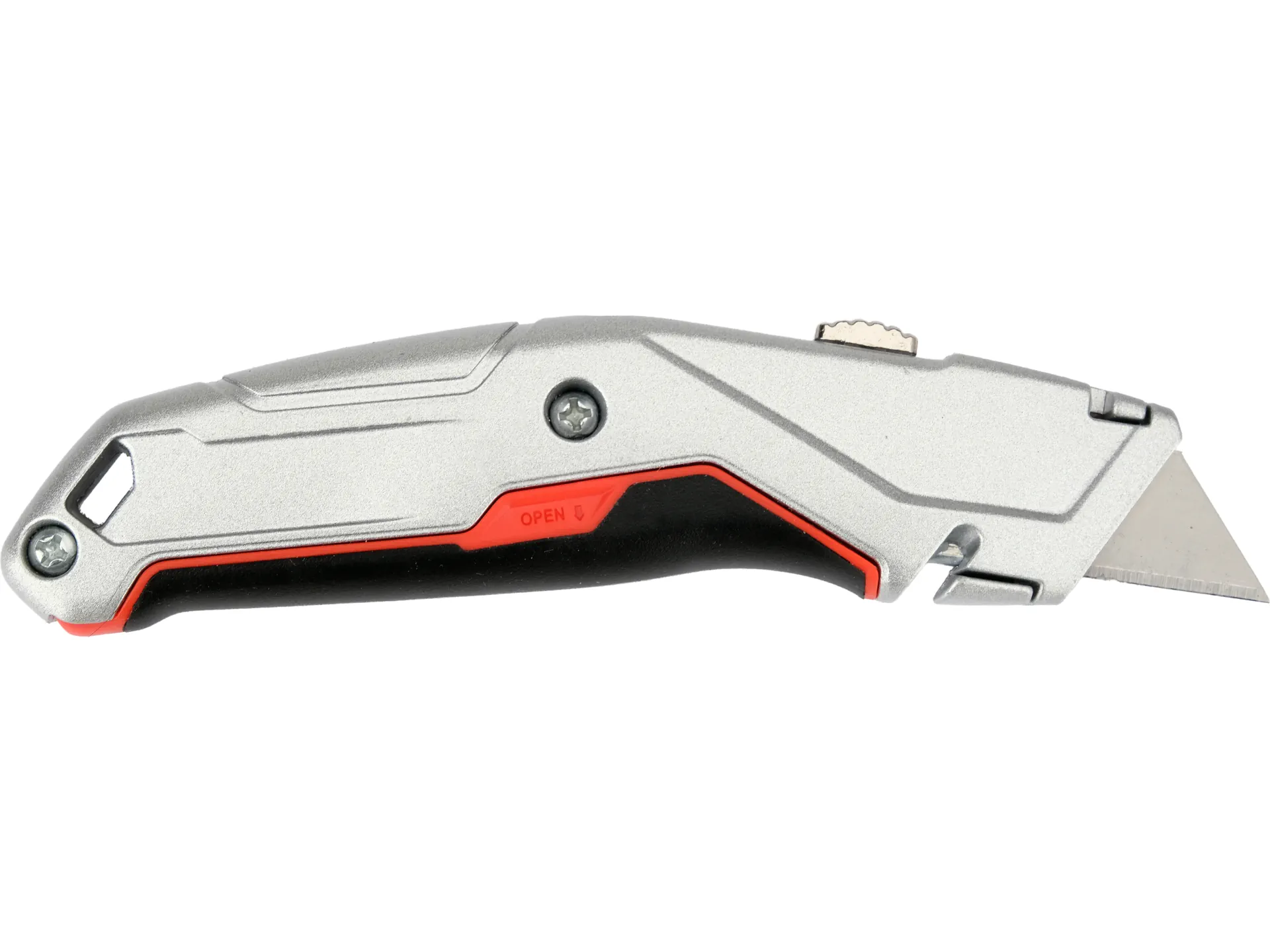 Metal utility knife with trapezoid blade 2