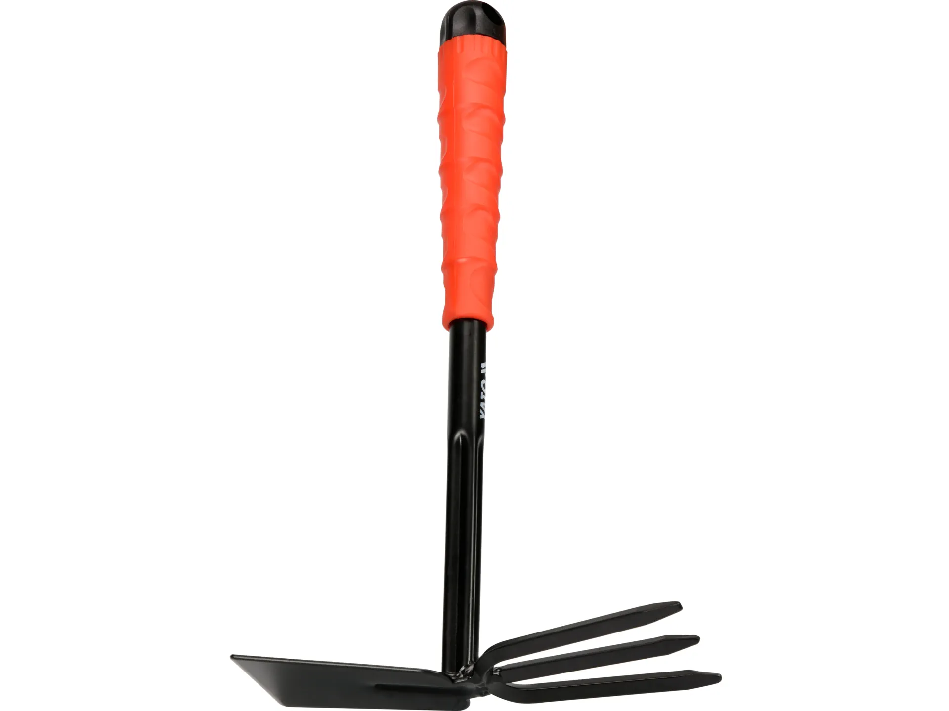 Hand garden cultivator with 3 tines 3